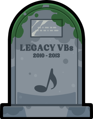 Tombstone reading "Legacy VBs"